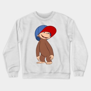 Curious George Cup Redblue Crewneck Sweatshirt